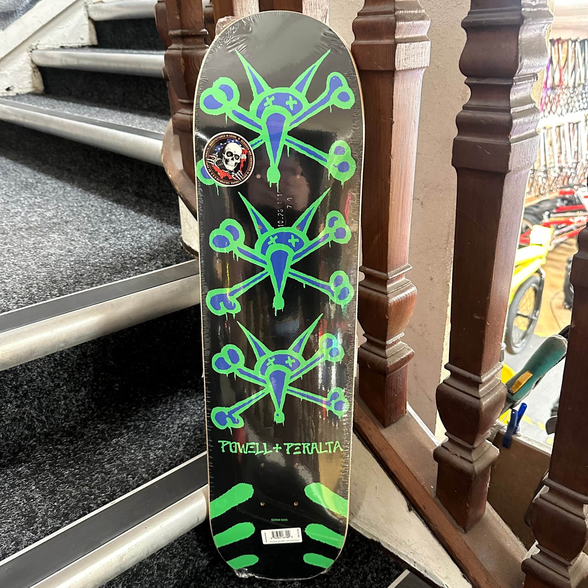 Powell Peralta Skateboards 7.0 Powell Peralta Vato Rats Black/Green 7.0" Skateboard Deck