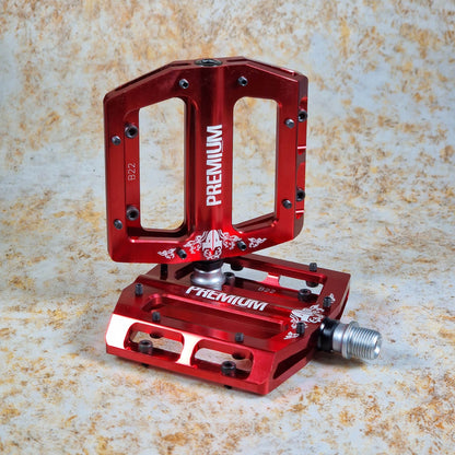 Premium BMX Parts Red Premium Slim Alloy Pedals