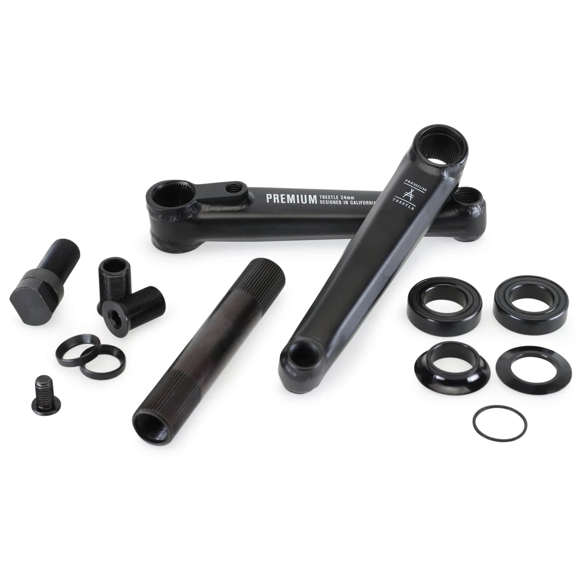 Premium BMX Parts Premium Trestle 24mm Cranks with Mid BB