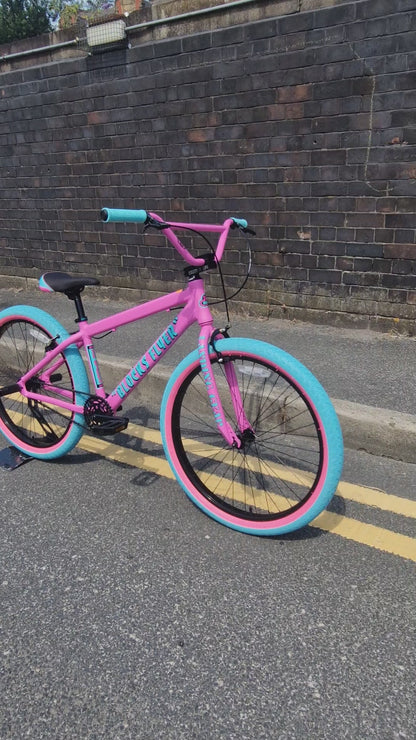 SE Bikes Blocks Flyer 26 Inch Bike Matte Pink Bubblegum