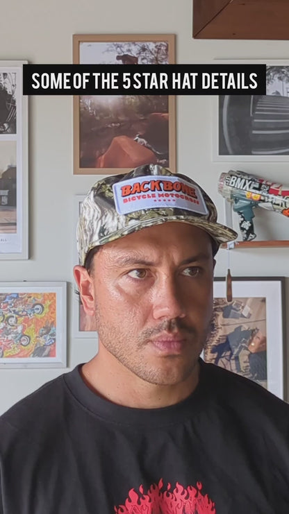 Backbone 5 Star Snapback Cap Camo