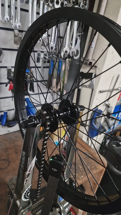 Fit Bike Co OEM Sealed 20 Inch Cassette Wheelset Pair Black