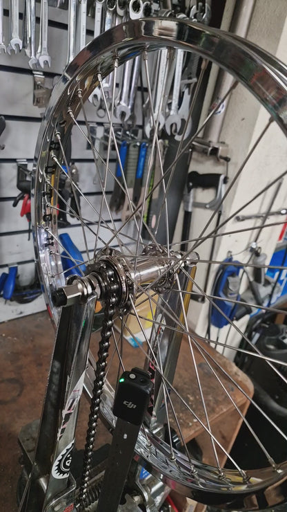 Hutch 20 Inch Freestyle Wheelset Chrome Pair Front and Rear