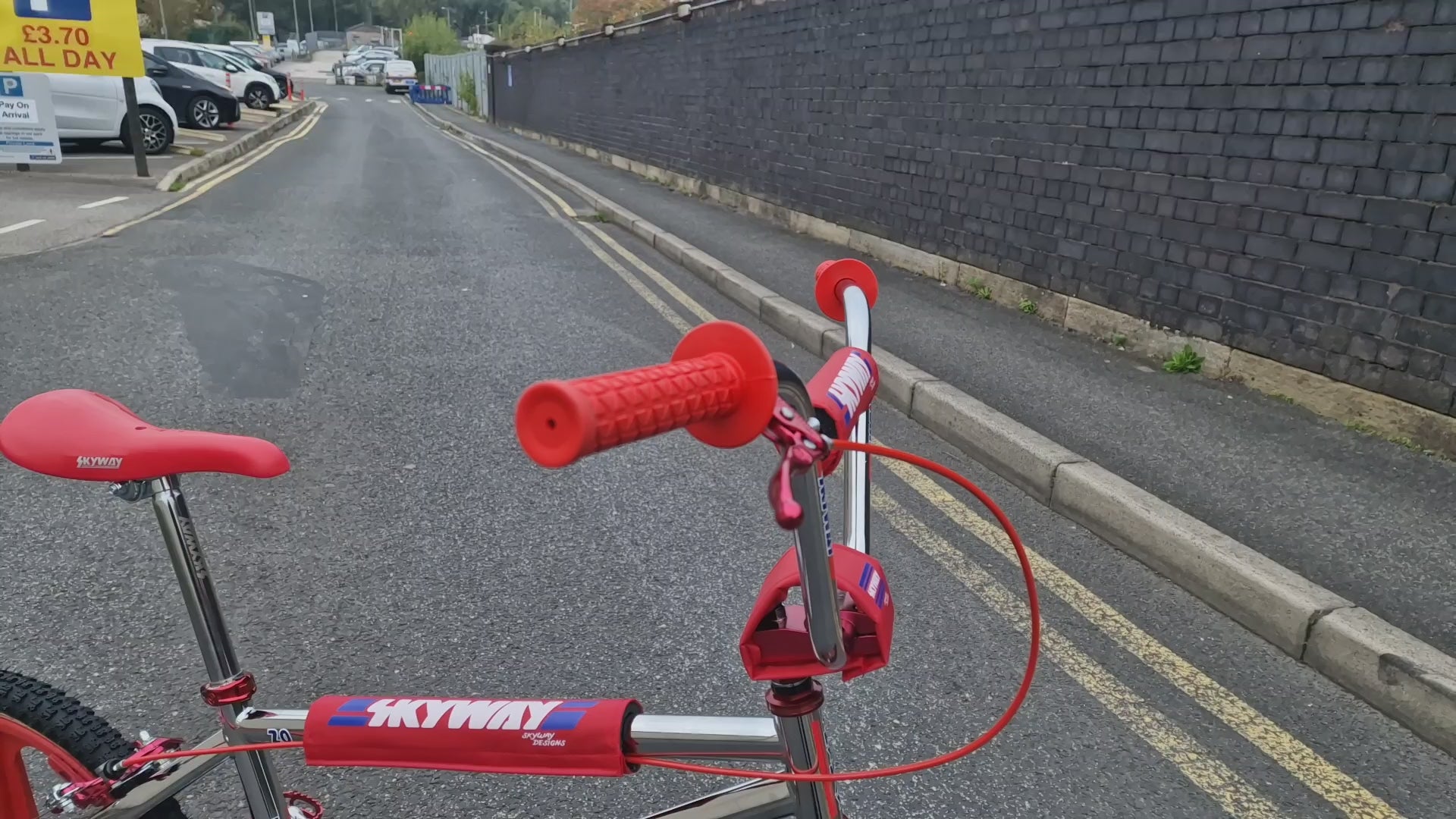 Skyway T/A Pro Replica Old School BMX Bike Chrome / Red | Alans BMX