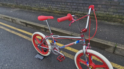 Haro 1984 Sport Mike Dominguez Custom Bike Chrome / Red