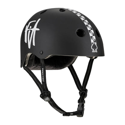 Pro-Tec Protection Pro-Tec Low Pro Certified Fit Checkered Helmet Matte Black