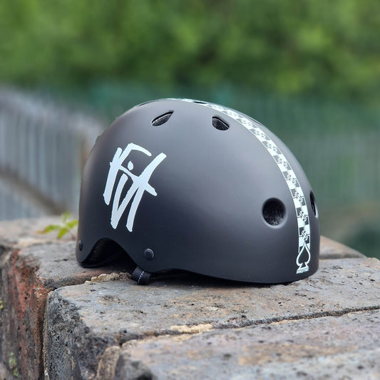 Pro-Tec Protection Pro-Tec Low Pro Certified Fit Checkered Helmet Matte Black