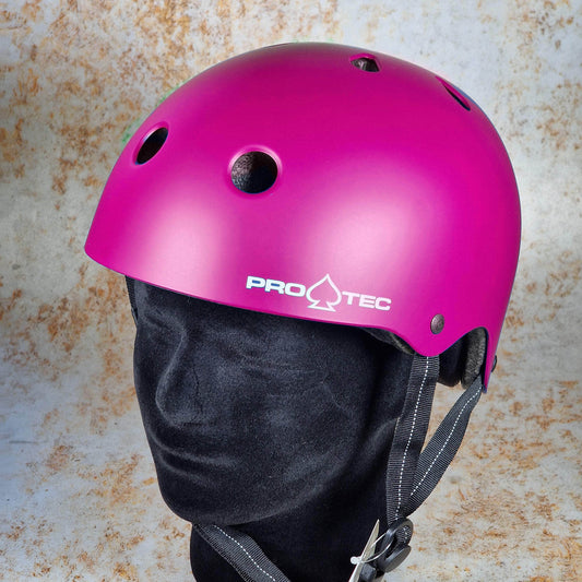 Pro-Tec Protection Pro-Tec Low Pro Certified Helmet with Fit Kit Matte Pink