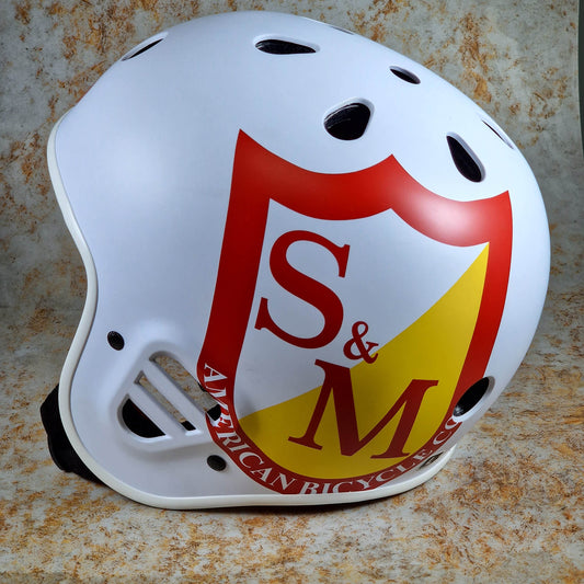 Pro-Tec Protection White / Large Pro-Tec x S&M Bikes Full Cut Helmet Large SALE