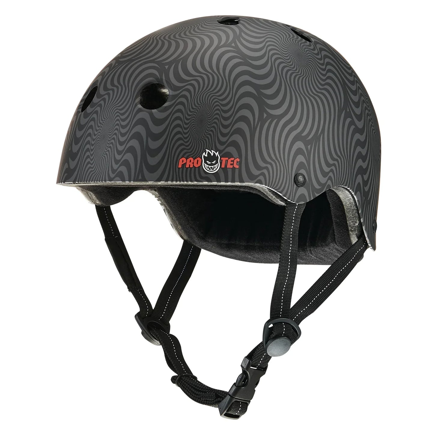Pro-Tec Protection Pro-Tec x Spitfire Low Pro Certified Helmet with Fit Kit Black Swirl