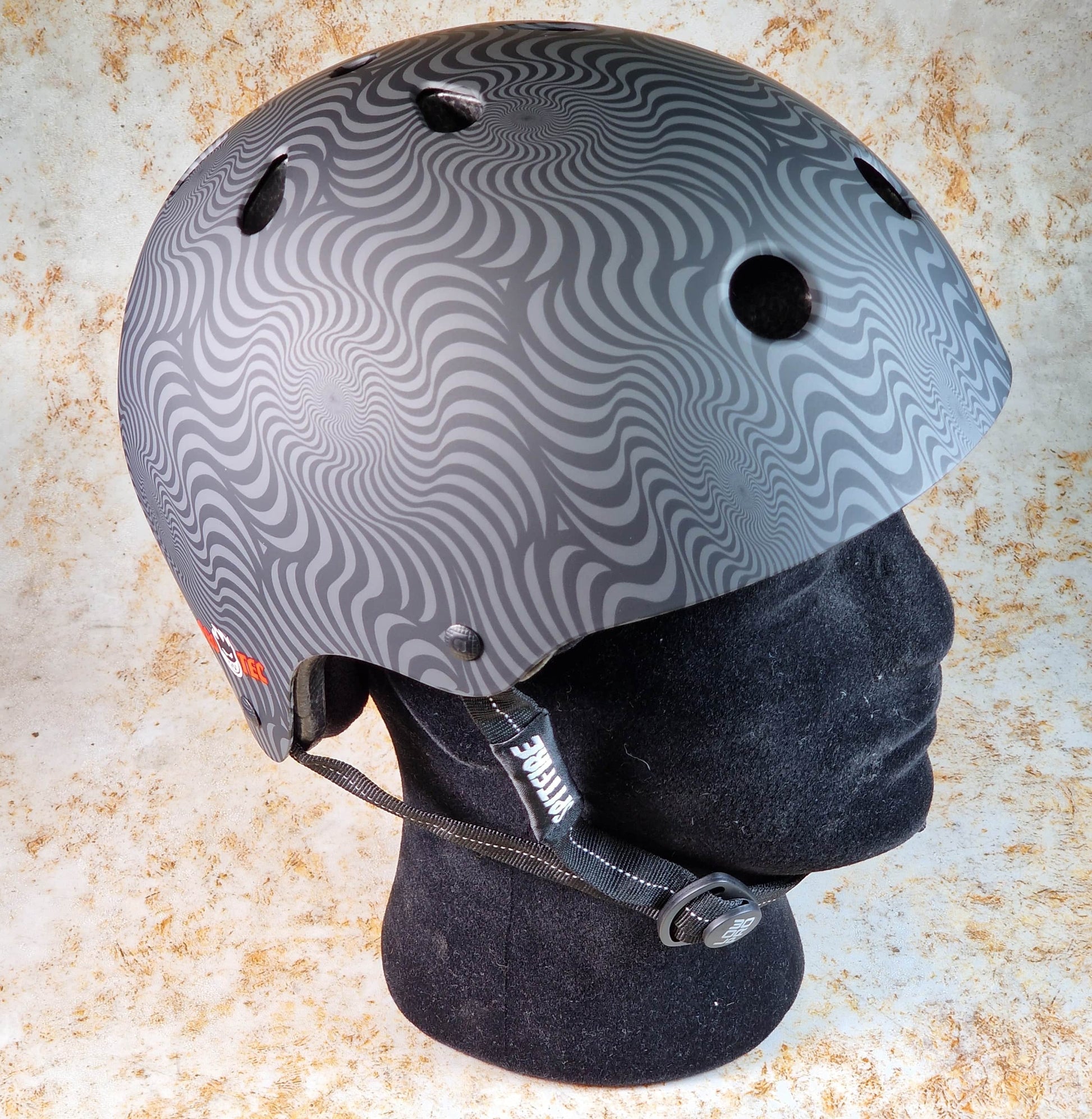Pro-Tec Protection Pro-Tec x Spitfire Low Pro Certified Helmet with Fit Kit Black Swirl