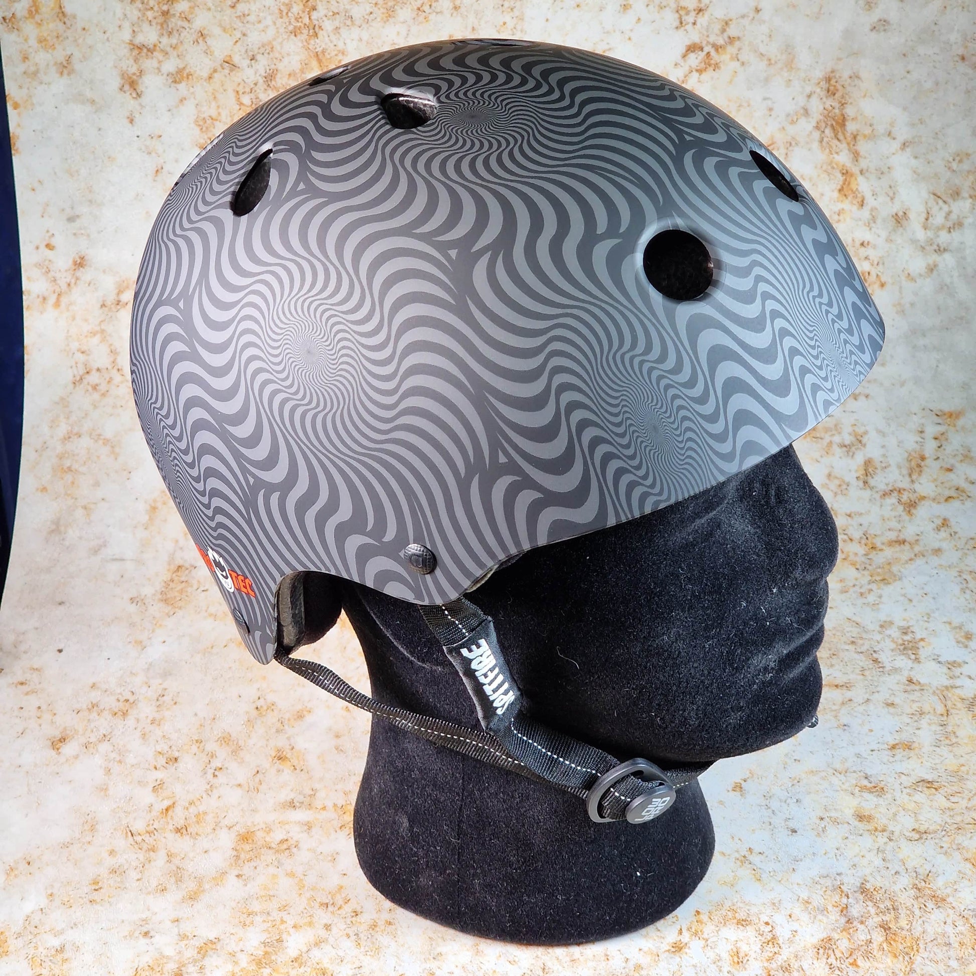 Pro-Tec Protection Pro-Tec x Spitfire Low Pro Certified Helmet with Fit Kit Black Swirl