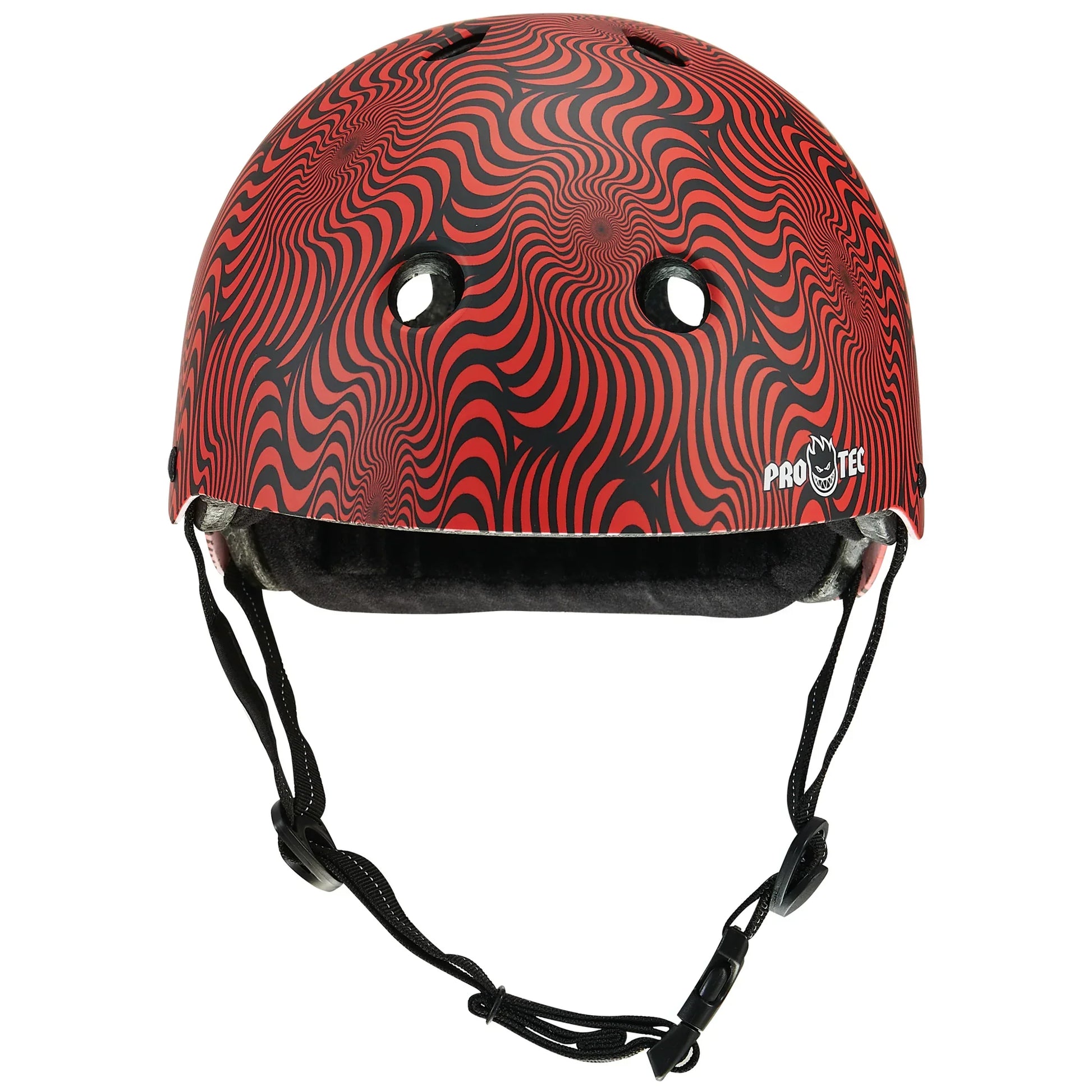 Pro-Tec Protection Pro-Tec x Spitfire Low Pro Certified Helmet with Fit Kit Red Swirl
