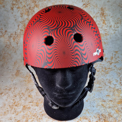 Pro-Tec Protection Pro-Tec x Spitfire Low Pro Certified Helmet with Fit Kit Red Swirl