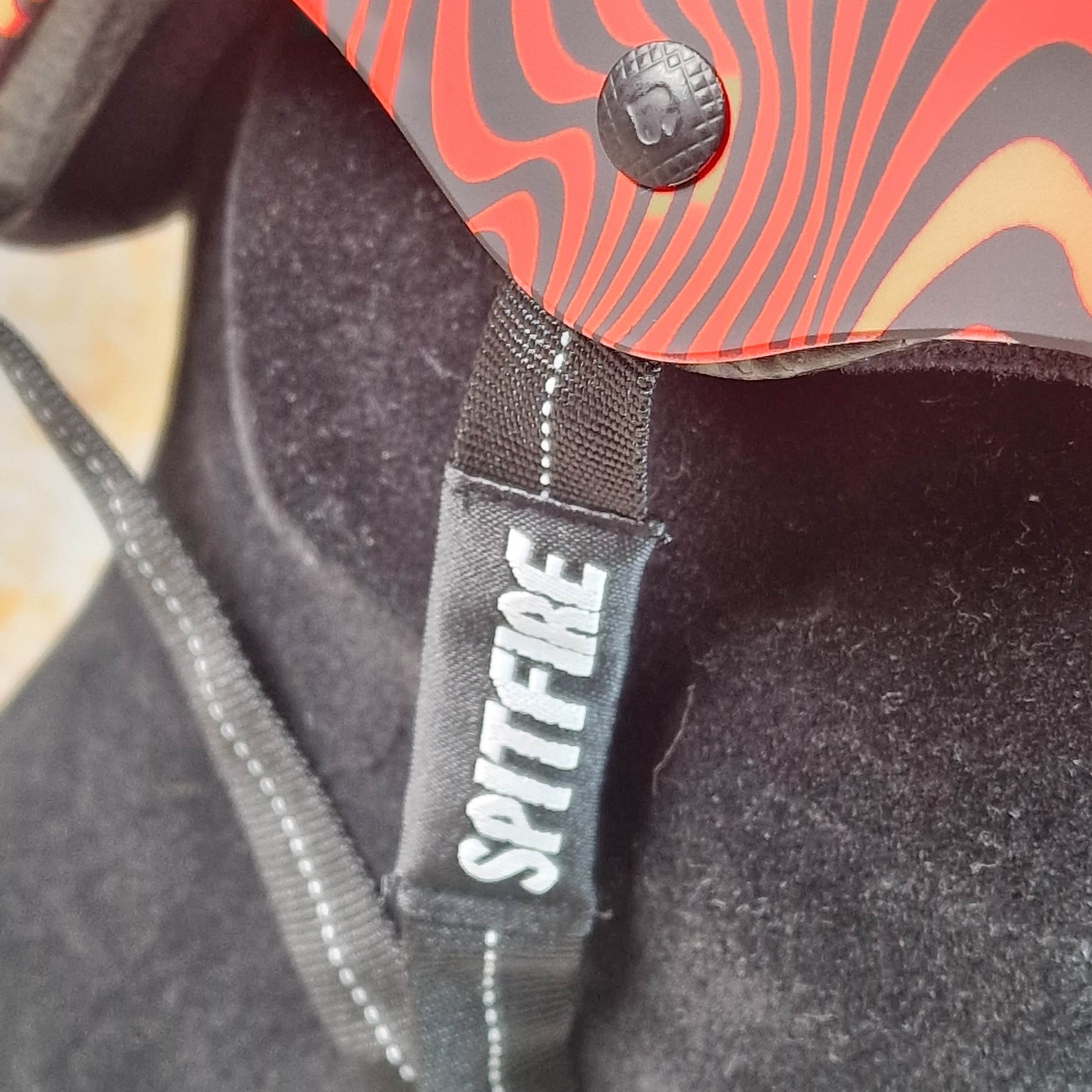 Pro-Tec Protection Pro-Tec x Spitfire Low Pro Certified Helmet with Fit Kit Red Swirl