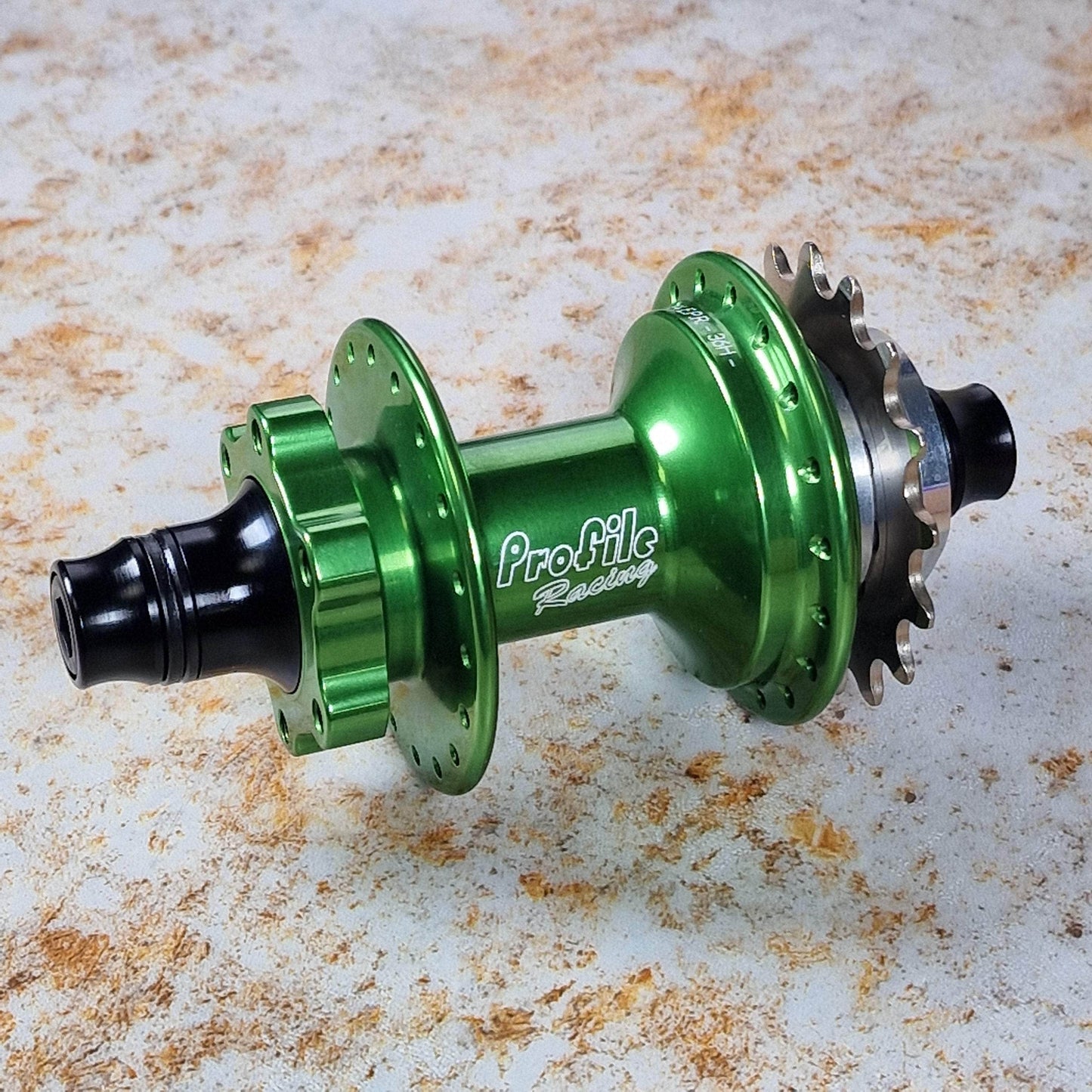 Profile Racing BMX Parts Green / 16T Profile Racing Elite Disc Cassette Hub 10mm RHD