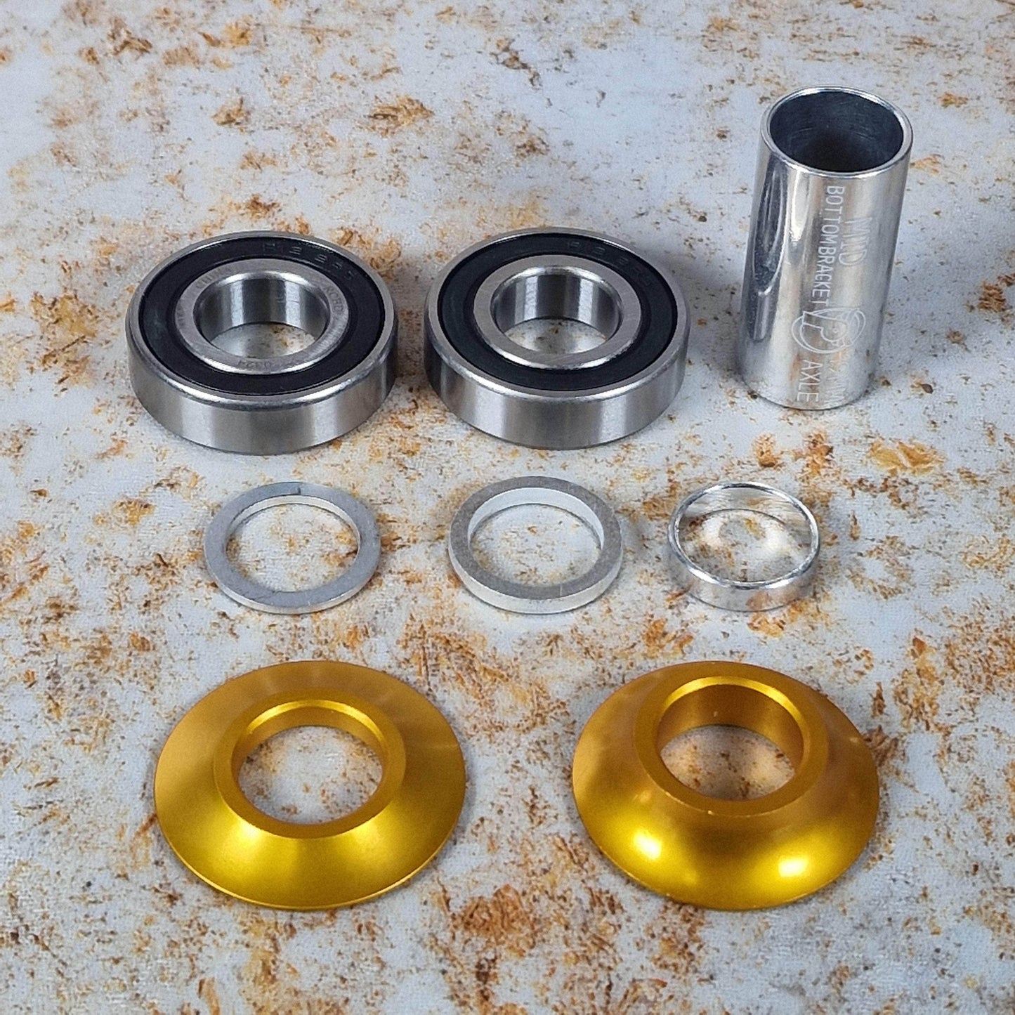 Profile Racing BMX Parts Gold Profile Racing Mid Bottom Bracket 19mm