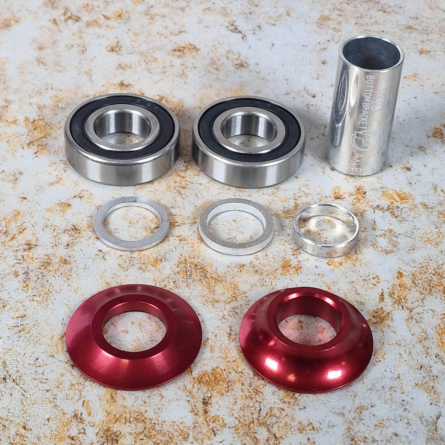 Profile Racing BMX Parts Red Profile Racing Mid Bottom Bracket 19mm