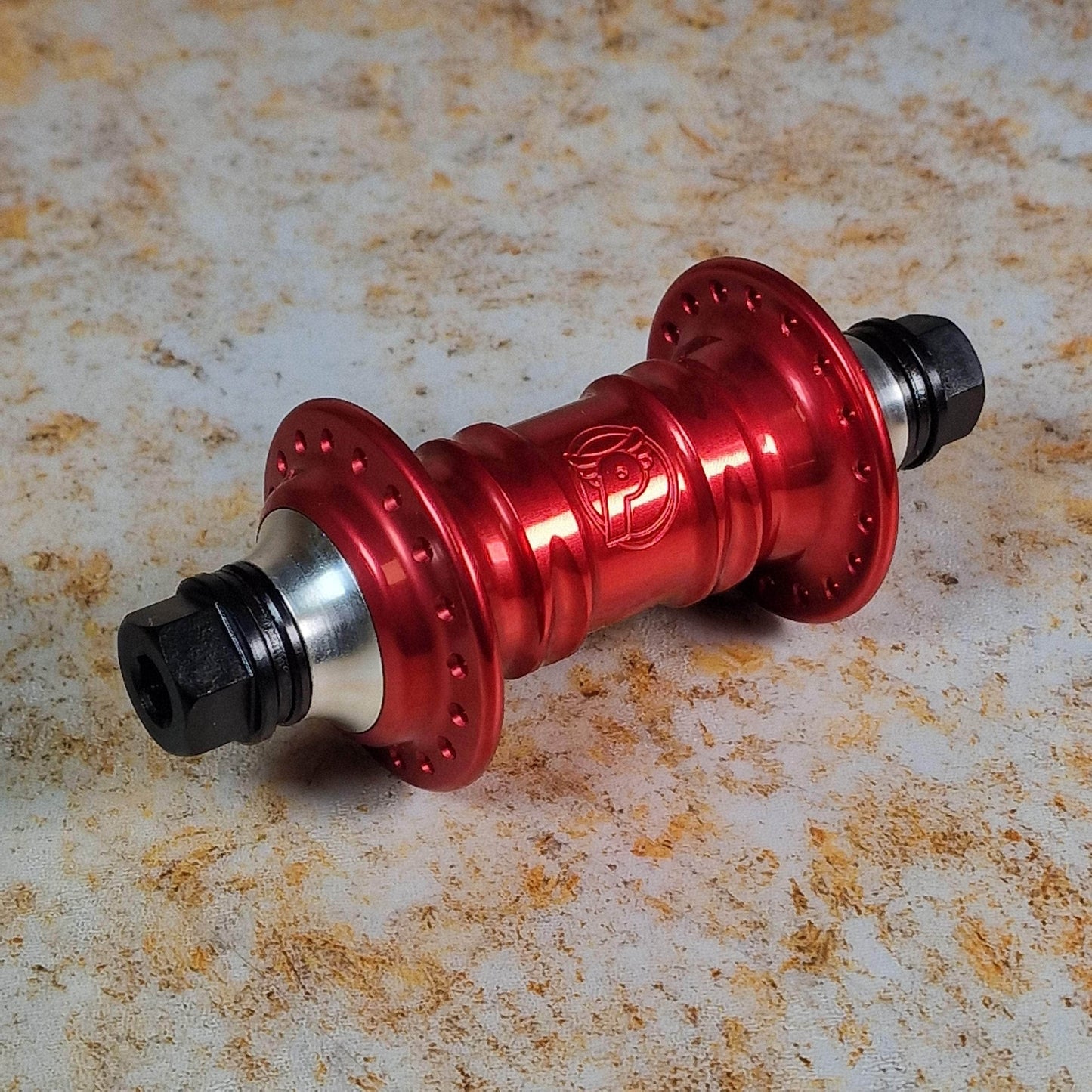 Profile Racing BMX Parts Red / Alloy / 10mm Volcano Profile Racing Mini Front Hub