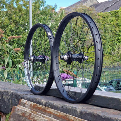 Profile Racing BMX Parts Black Profile Racing Off The Shelf Wheelset Pair Black
