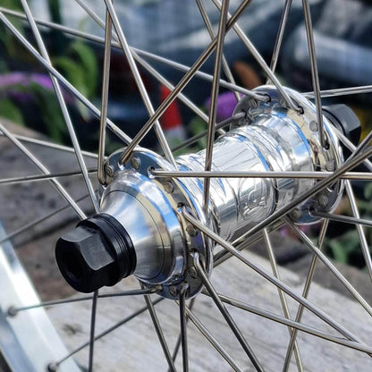 Profile Racing BMX Parts Chrome Profile Racing Off The Shelf Wheelset Pair Chrome