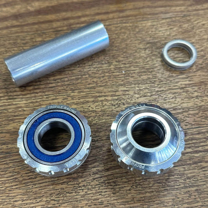 Profile Racing BMX Racing Polished Profile Racing Outboard Bottom Bracket 73mm