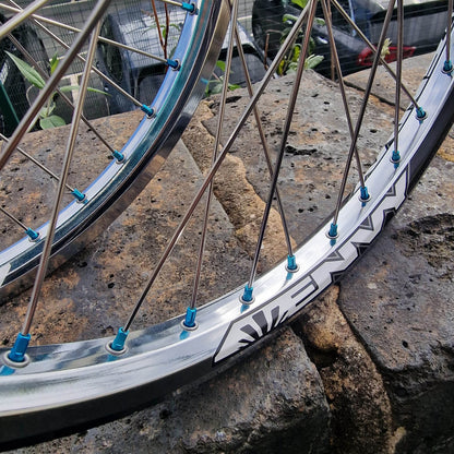 Profile Racing BMX Parts Profile Racing Sun Ringle Aqua / Chrome Custom Wheelset