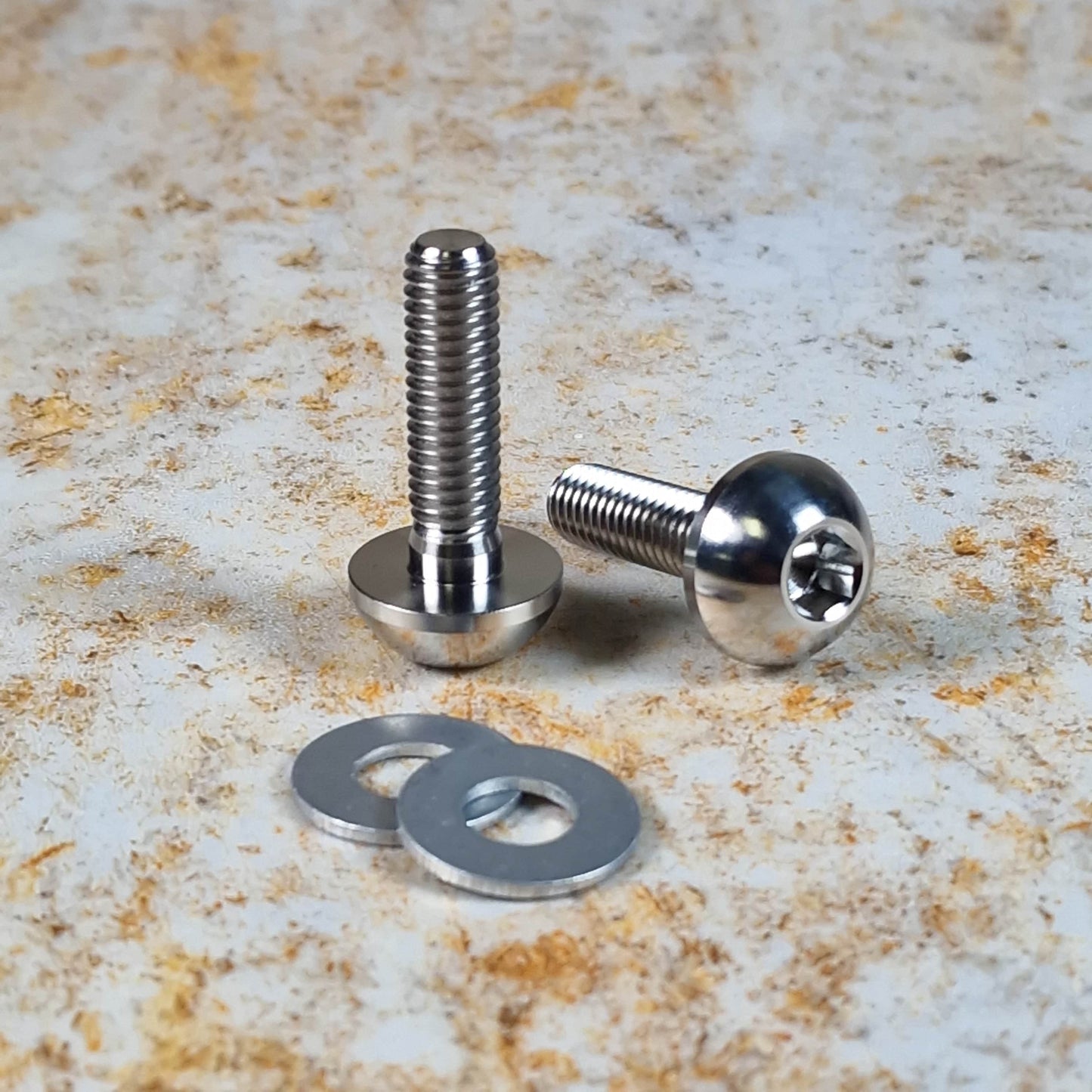 Profile Racing BMX Parts 10mm Profile Racing Titanium Buttonhead Hub Bolts Pair