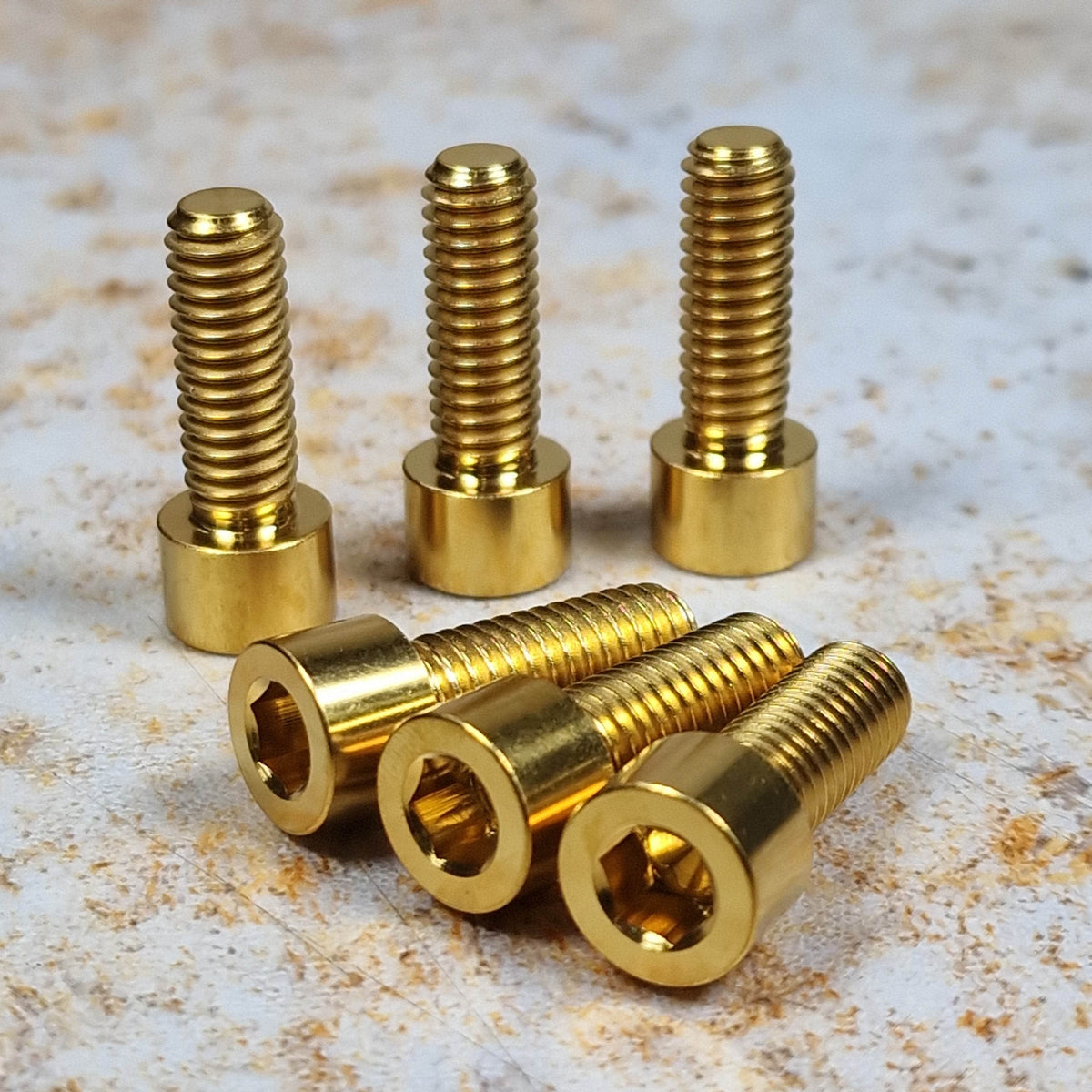 Profile Racing BMX Parts Gold Profile Racing Titanium Stem Bolts 6 Pack