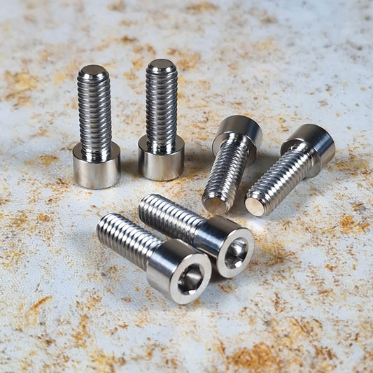 Profile Racing BMX Parts Raw Profile Racing Titanium Stem Bolts 6 Pack