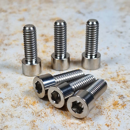 Profile Racing BMX Parts Raw Profile Racing Titanium Stem Bolts 6 Pack