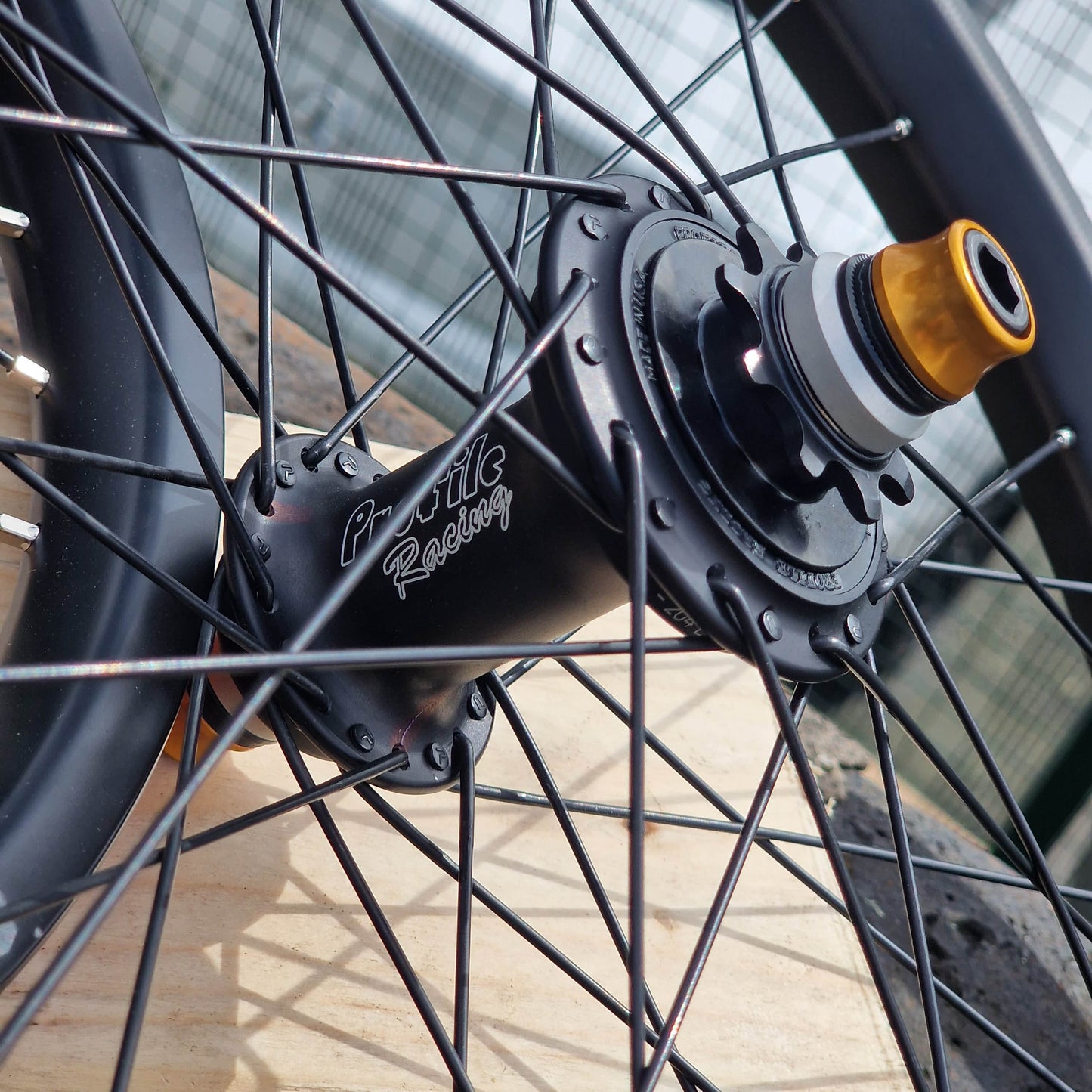 Alans BMX Black Profile Racing x BSD Carbon Elite Custom Wheelset