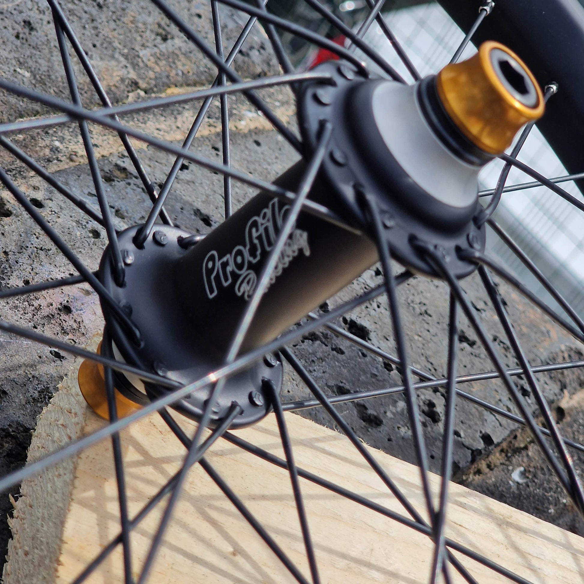 Alans BMX Black Profile Racing x BSD Carbon Elite Custom Wheelset