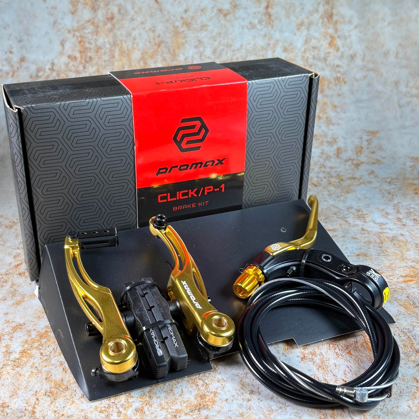 Promax BMX Racing Gold / 108mm Promax P-1 Pro Complete V-Brake Kit
