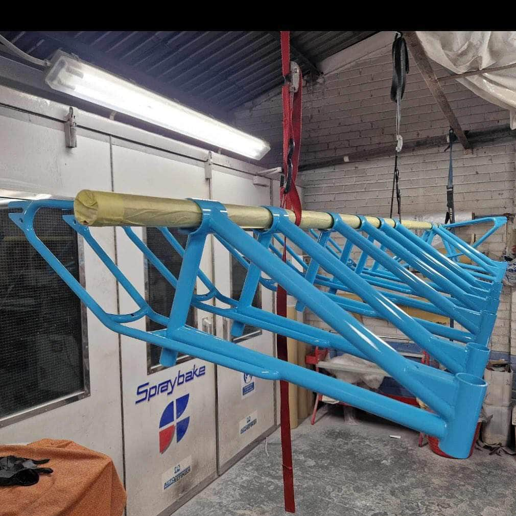 Proper Old School BMX Powder Blue Proper Craig Campbell Freestyle Frame Powder Blue