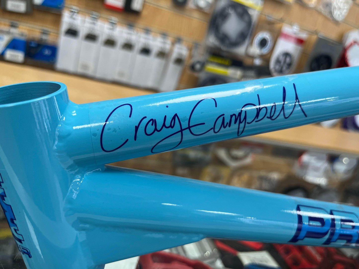 Proper Old School BMX Powder Blue Proper Craig Campbell Freestyle Frame Powder Blue