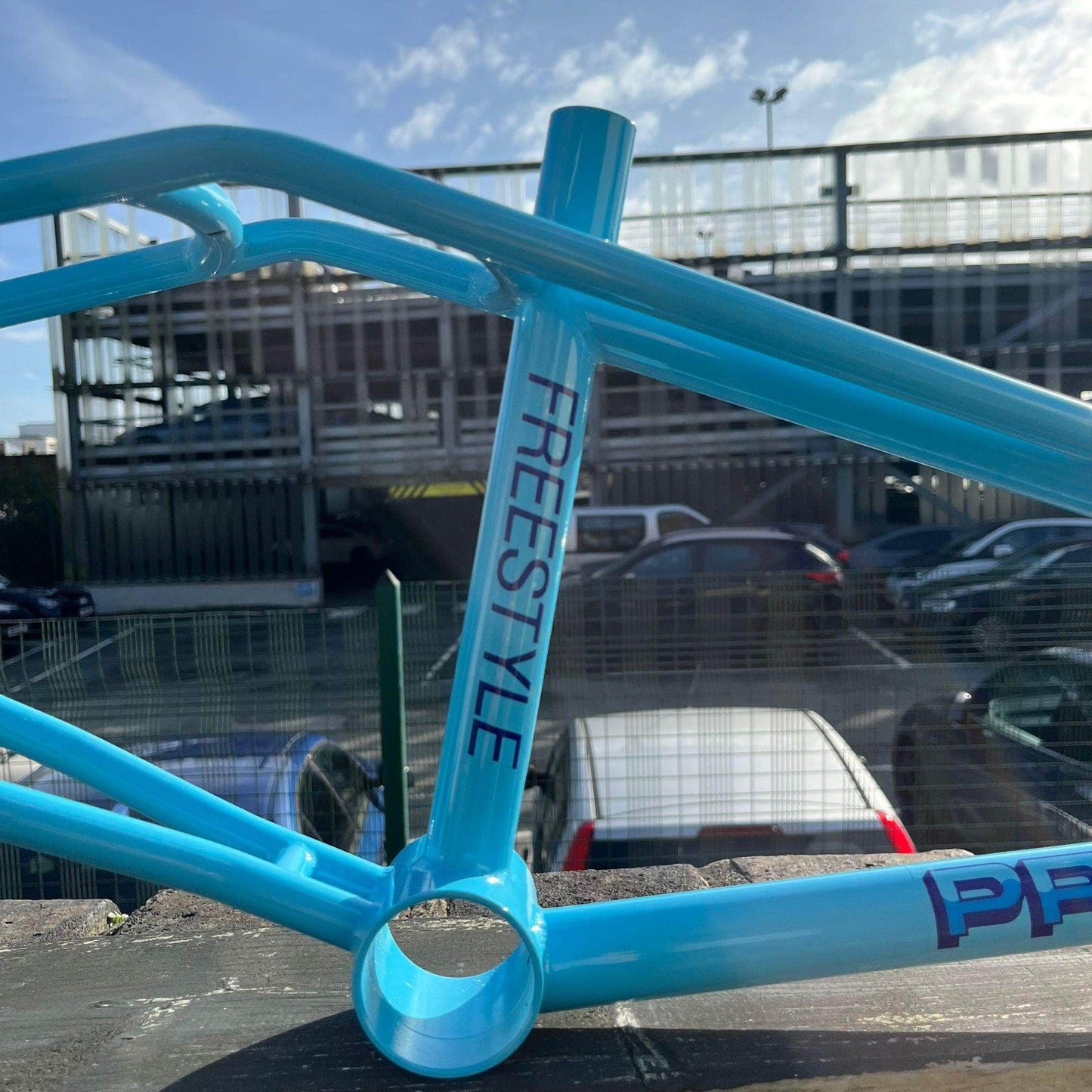 Proper Old School BMX Powder Blue Proper Craig Campbell Freestyle Frame Powder Blue