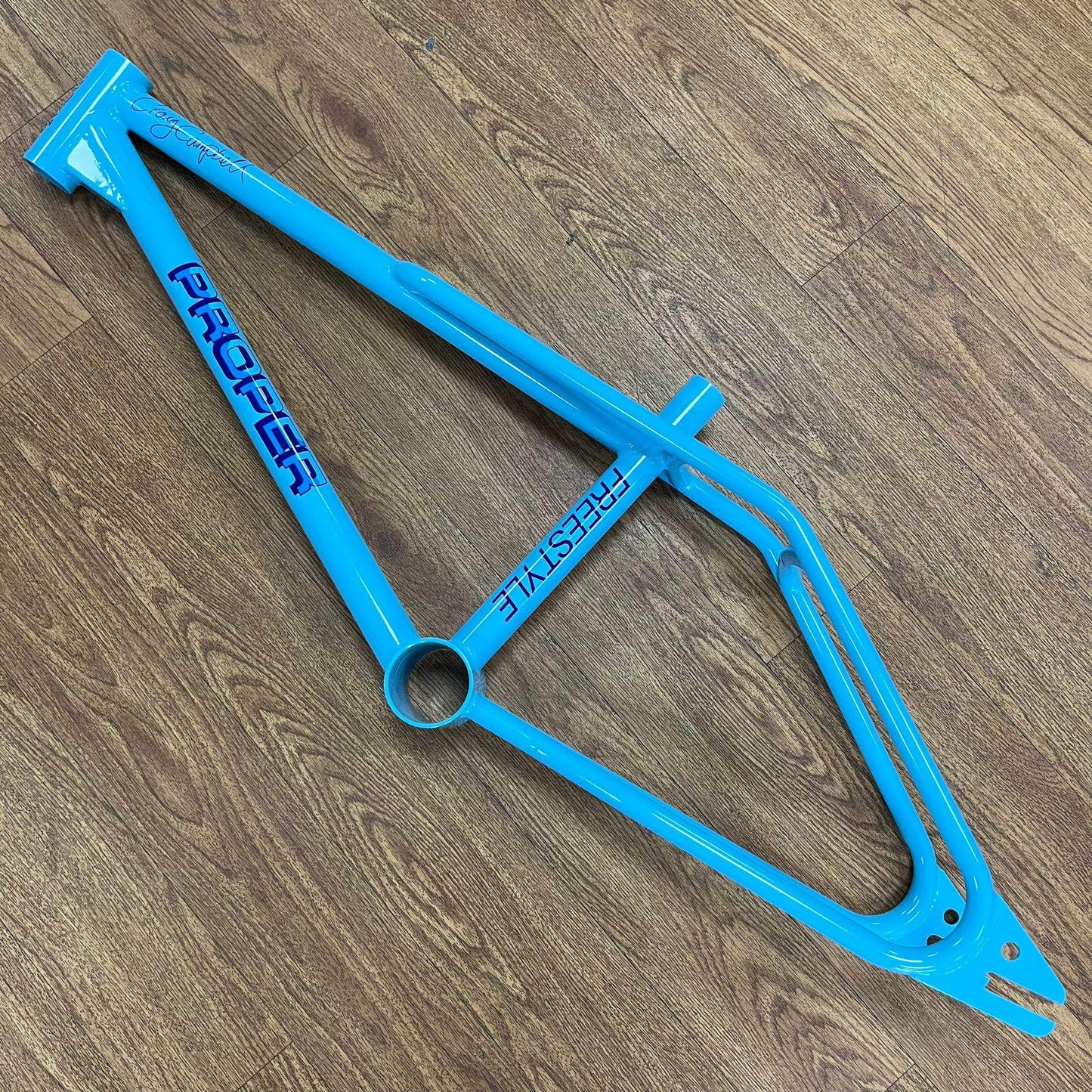 Proper Old School BMX Powder Blue Proper Craig Campbell Freestyle Frame Powder Blue