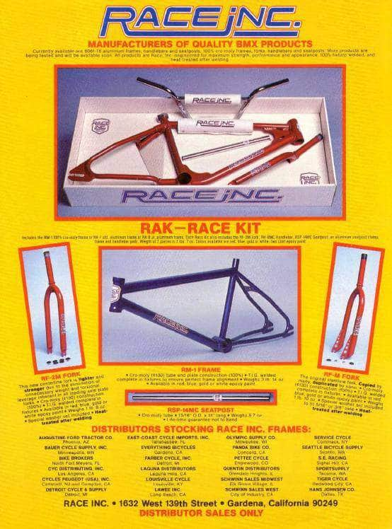 Race Inc BMX Parts Race Inc RA29 Frame