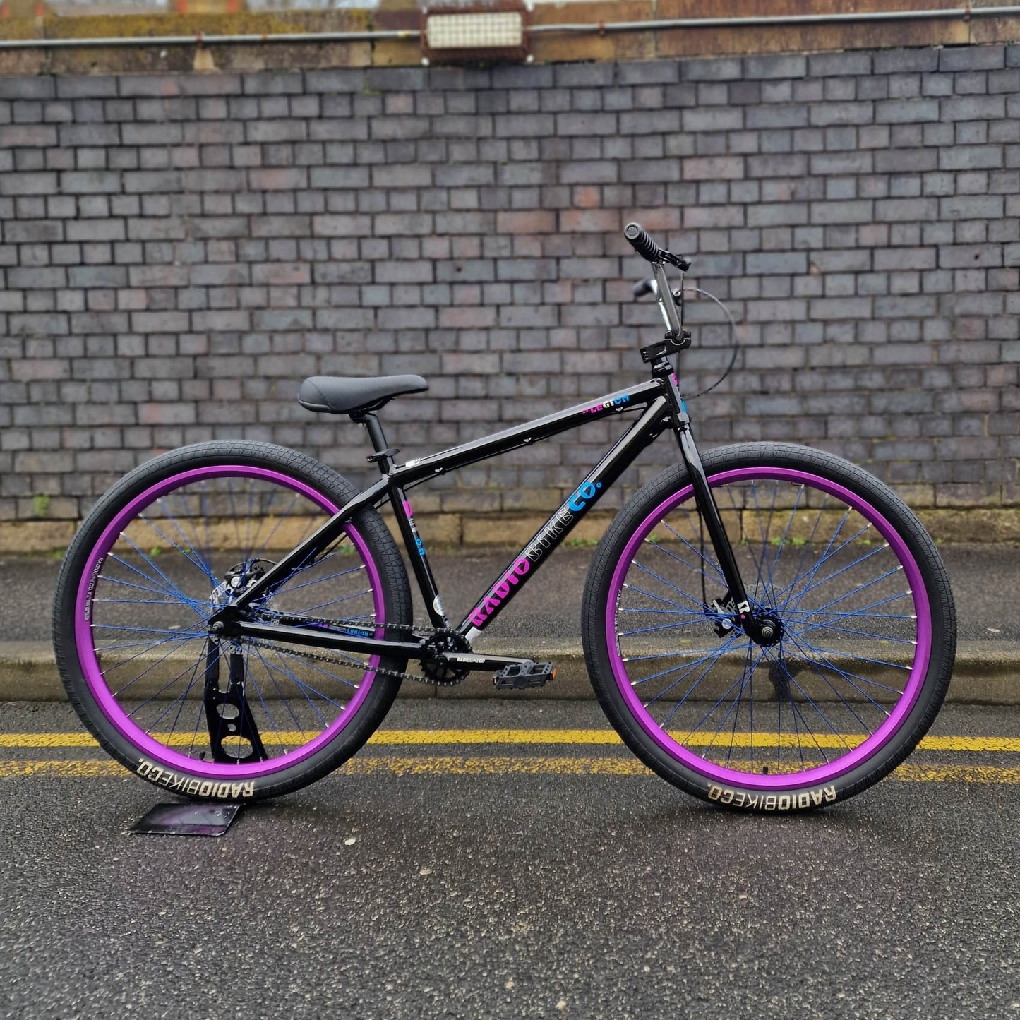 Radio Wheelie Parts Black/Purple Radio Legion 29 Inch Wheelie Bike Black / Purple