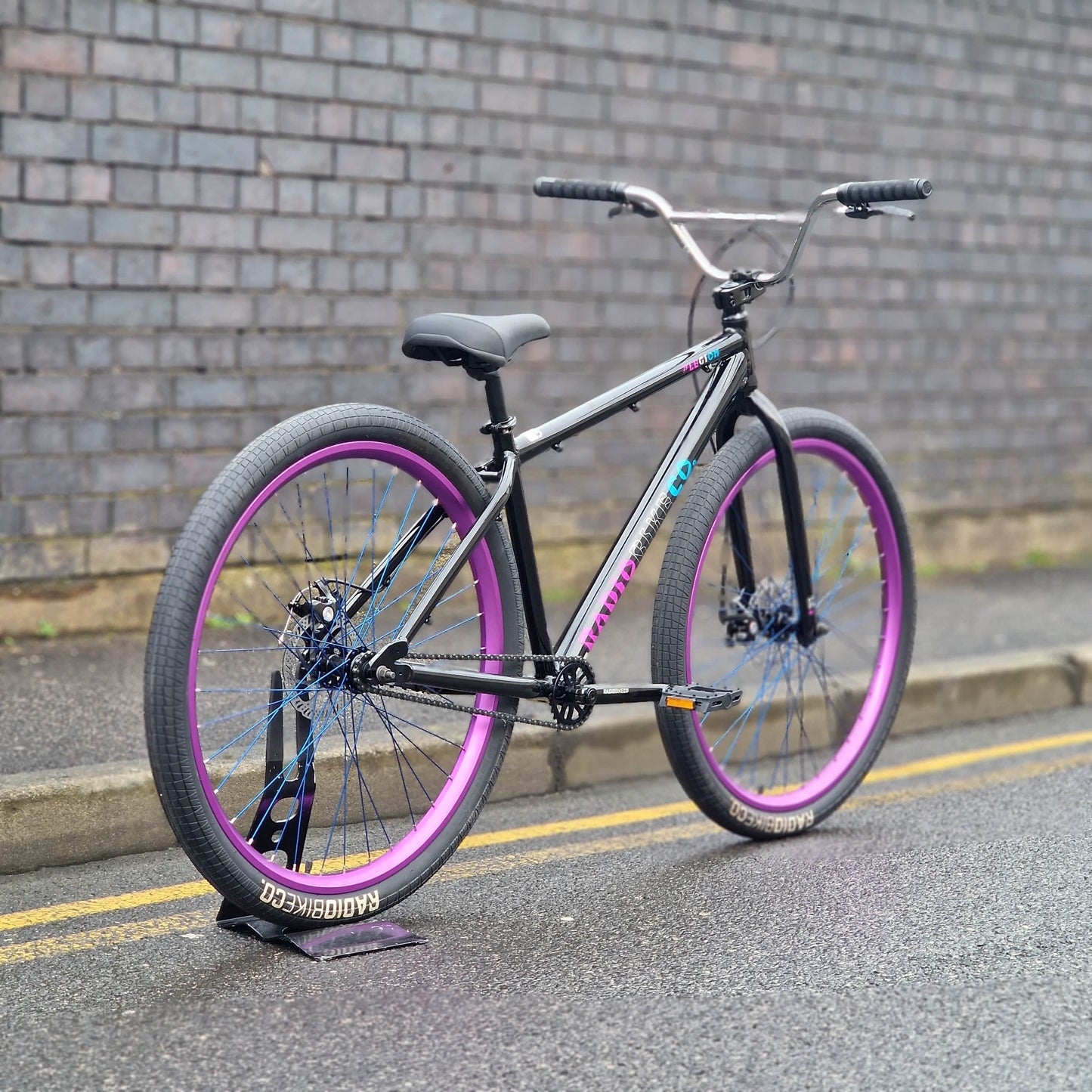 Radio Wheelie Parts Black/Purple Radio Legion 29 Inch Wheelie Bike Black / Purple