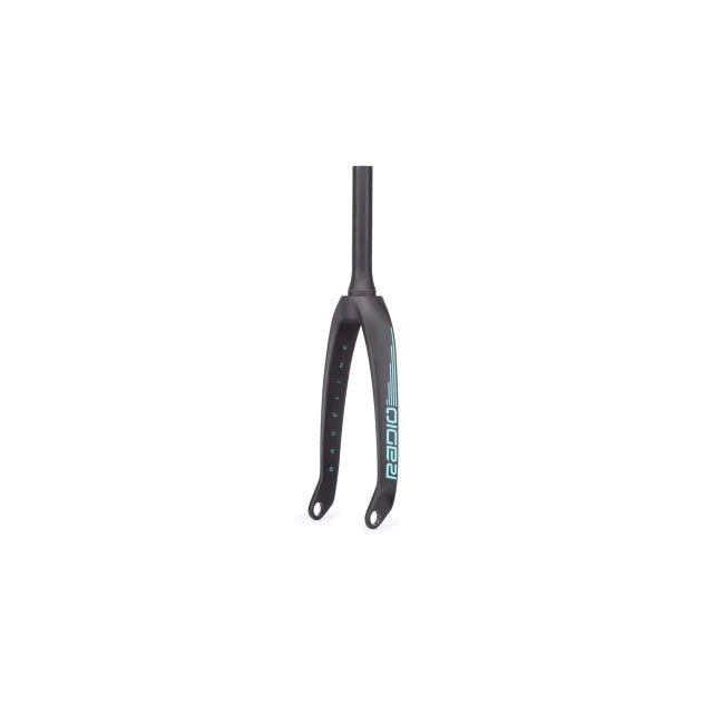 Radio BMX Racing Matt Black/Teal Radio Race Solar Carbon Race Fork