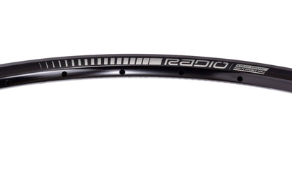 Radio BMX Racing 28h / 20''x1 1/8''-1 3/8' / Black Radio Raceline Clipper Junior 1 1/8"-1 3/8" 28H Race Rim