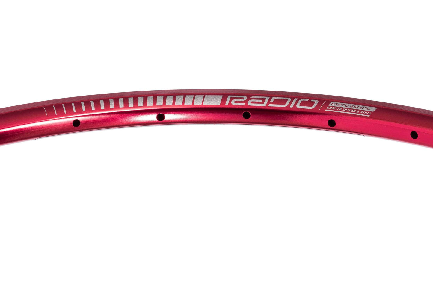 Radio BMX Racing 28h / 20''x1 1/8''-1 3/8' / Red Radio Raceline Clipper Junior 1 1/8"-1 3/8" 28H Race Rim