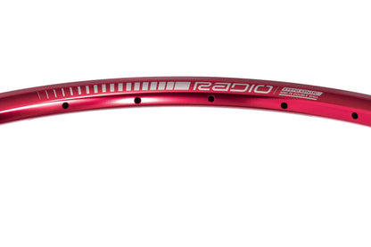 Radio BMX Racing 28h / 20''x1 1/8''-1 3/8' / Red Radio Raceline Clipper Junior 1 1/8"-1 3/8" 28H Race Rim