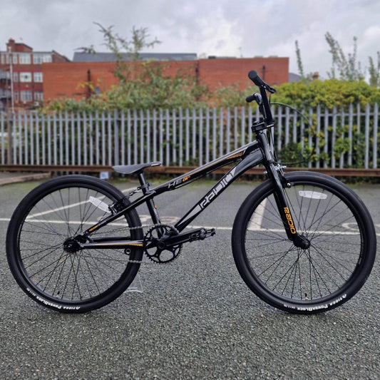 Radio BMX Racing Bikes Black Radio Raceline Helium 24 Inch Cruiser Race Bike Black