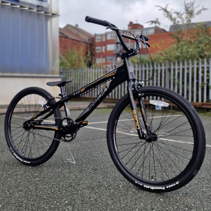 Radio BMX Racing Bikes Black Radio Raceline Helium 24 Inch Cruiser Race Bike Black