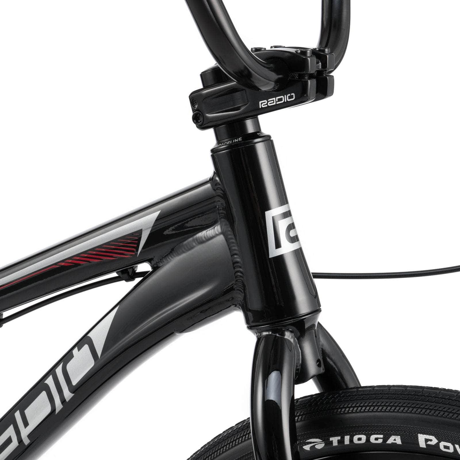 Radio BMX Racing Black/Gold Radio Raceline Helium 24 Inch Cruiser Race Bike Black/Red