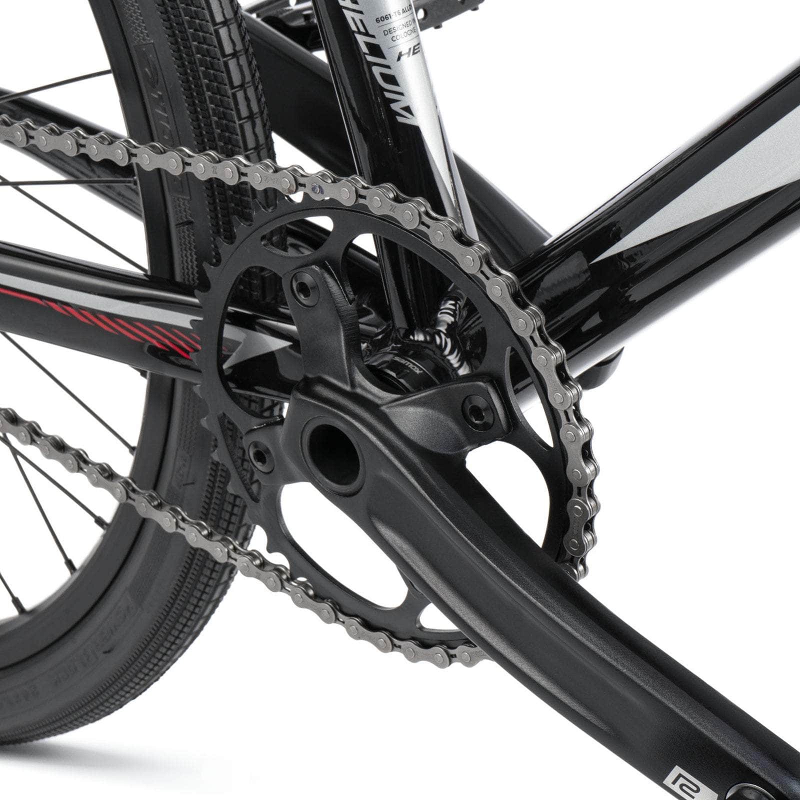 Radio BMX Racing Black/Gold Radio Raceline Helium 24 Inch Cruiser Race Bike Black/Red