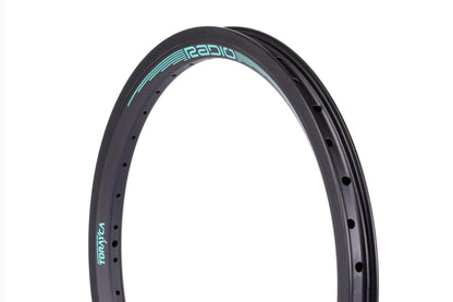 Radio BMX Racing 32H / 20''x1.75'' / Black / Teal Radio Raceline Solar Race Carbon Rim